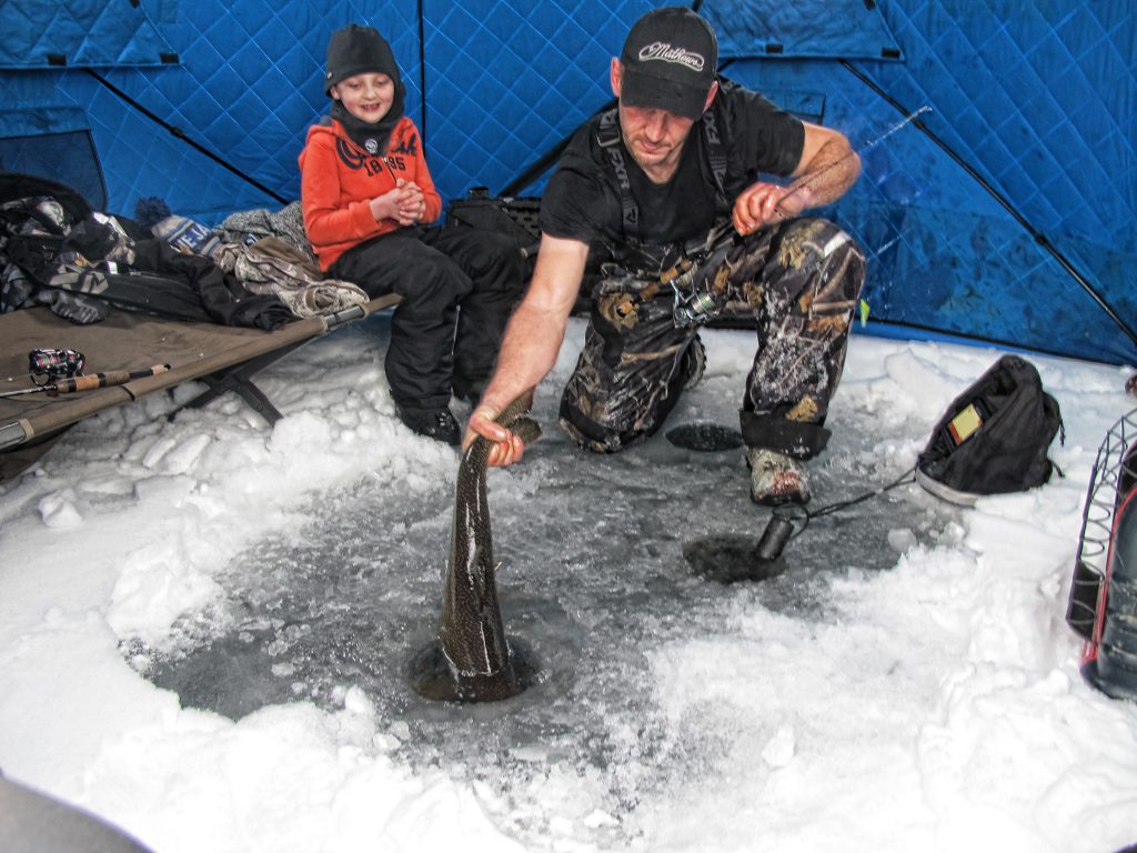 Lake Simcoe Ice Fishing for Lake Trout and Whitefish